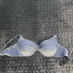 Riverside sparkle triangl bikini top